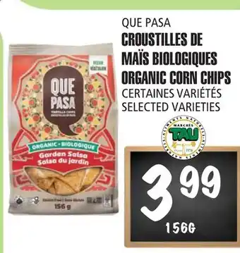 Marches Tau CROUSTILLES DE MAÏS BIOLOGIQUES QUE PASA offer