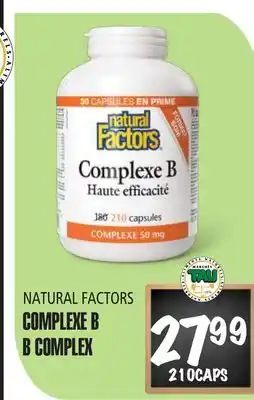 Marches Tau COMPLEXE B NATURAL FACTORS offer