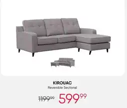 Meubles RD KIROUAC Reversible Sectional offer