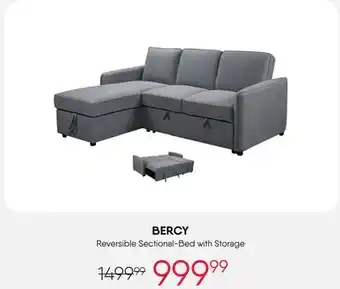 Meubles RD BERCY Reversible Sectional-Bed with Storage offer