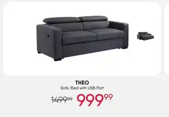 Meubles RD Theo - Sofa-Bed with USB Port offer