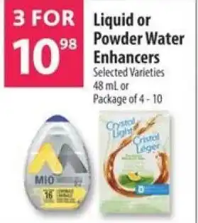 Co-op Liquid or Powder Water Enhancers offer