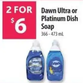 Co-op Dawn Ultra or Platinum Dish Soap offer