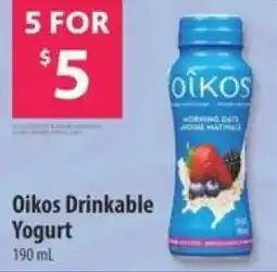 Co-op Oikos Drinkable Yogurt offer