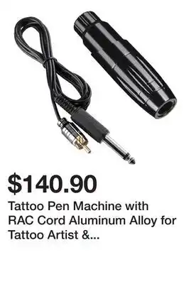 Newegg Tattoo Pen Machine with RAC Cord Aluminum Alloy for Tattoo Artist & Beginner offer