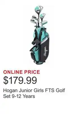 Costco Hogan Junior Girls FTS Golf Set 9-12 Years offer