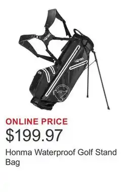 Costco Honma Waterproof Golf Stand Bag offer