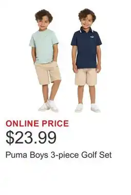 Costco Puma Boys 3-piece Golf Set offer