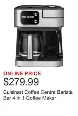 Costco Cuisinart Coffee Centre Barista Bar 4 in 1 Coffee Maker offer