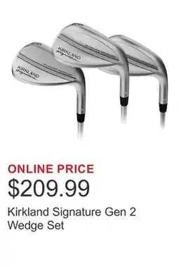 Costco Kirkland Signature Gen 2 Wedge Set offer