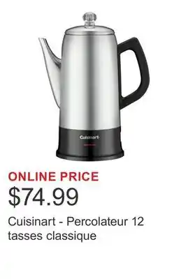 Costco Cuisinart - Percolateur 12 tasses classique offer