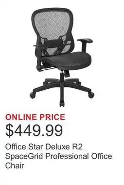 Costco Office Star Deluxe R2 SpaceGrid Professional Office Chair offer