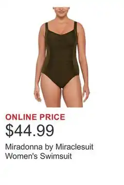 Costco Miradonna by Miraclesuit Women's Swimsuit offer