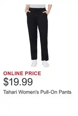 Costco Tahari Women's Pull-On Pants offer