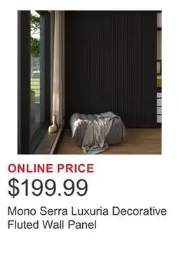 Costco Mono Serra Luxuria Decorative Fluted Wall Panel offer