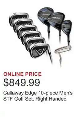 Costco Callaway Edge 10-piece Men's STF Golf Set, Right Handed offer