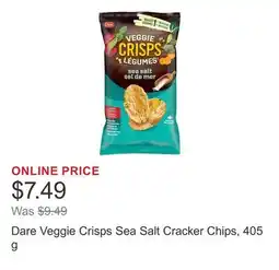 Costco Dare Veggie Crisps Sea Salt Cracker Chips, 405 g offer