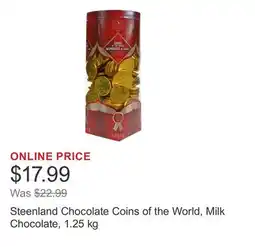 Costco Steenland Chocolate Coins of the World, Milk Chocolate, 1.25 kg offer