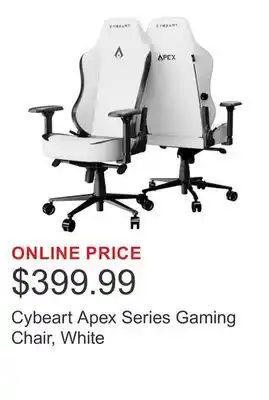 Costco Cybeart Apex Series Gaming Chair, White offer