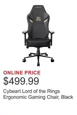 Costco Cybeart Lord of the Rings Ergonomic Gaming Chair, Black offer