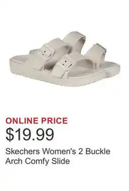 Costco Skechers Women's 2 Buckle Arch Comfy Slide offer