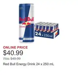 Costco Red Bull Energy Drink 24 x 250 mL offer