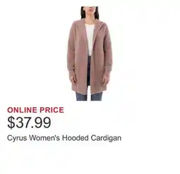 Costco Cyrus Women's Hooded Cardigan offer