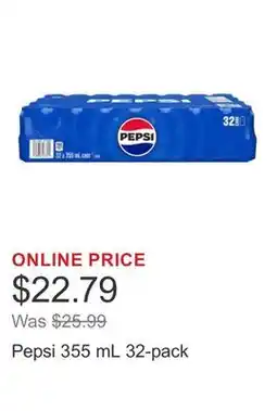 Costco Pepsi 355 mL 32-pack offer