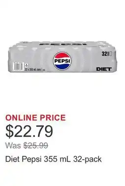 Costco Diet Pepsi 355 mL 32-pack offer