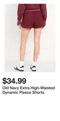 Old Navy Old Navy Extra High-Waisted Dynamic Fleece Shorts offer