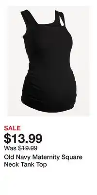 Old Navy Old Navy Maternity Square Neck Tank Top offer