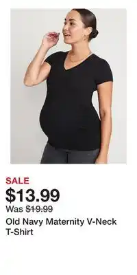 Old Navy Old Navy Maternity V-Neck T-Shirt offer