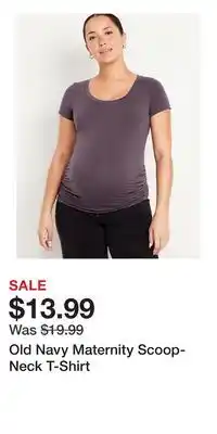 Old Navy Old Navy Maternity Scoop-Neck T-Shirt offer