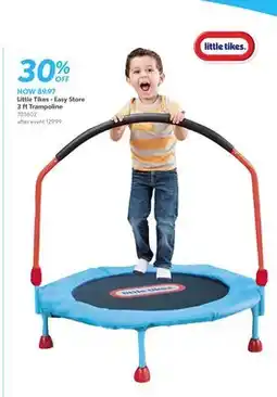 Toys R us Little Tikes - Easy Store 3 ft Trampoline offer