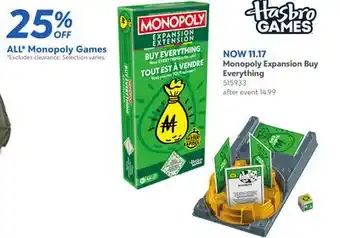 Toys R us Monopoly Expansion Buy Everything offer