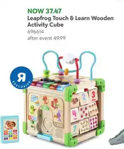 Toys R us LeapFrog Touch & Learn Wooden Activity Cube offer