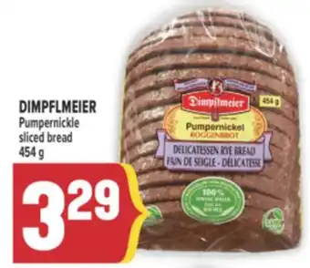 Marché Adonis DIMPFLMEIER PUMPERNICKLE SLICED BREAD offer