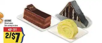 Marché Adonis ADONIS Sliced cakes offer