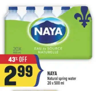 Marché Adonis NAYA NATURAL SPRING WATER offer