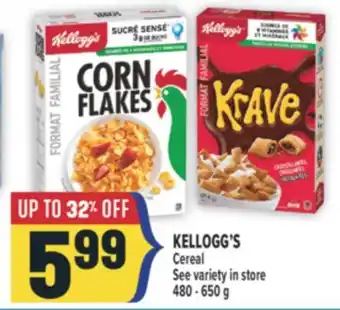 Marché Adonis KELLOGG'S Cereal offer