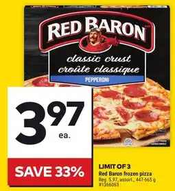 Giant Tiger Red Baron frozen pizza offer