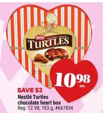 Giant Tiger Nestlé Turtles chocolate heart box offer