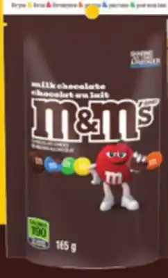 Giant Tiger M&M's Chocolate Sharing Size Bags offer