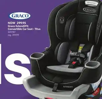 Babies 'R' Us Graco Extend2Fit Convertible Car Seat - Titus offer