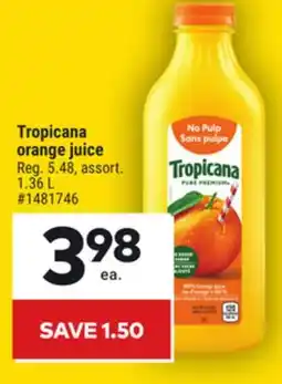 Giant Tiger Tropicana orange juice offer