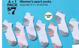 Giant Tiger Women's sport socks offer