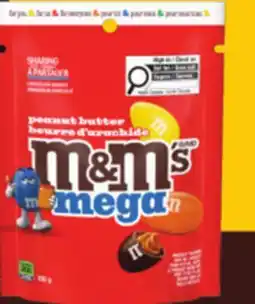 Giant Tiger M&M's or Mar Chocolate sharing Size Bags offer