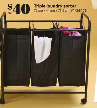 Giant Tiger Triple laundry sorter offer