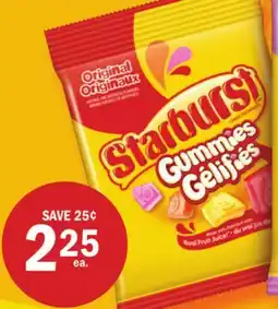 Giant Tiger Starburst Candy Peg Size Bags offer