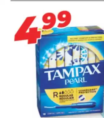 Familiprix Tampax Pearl tampons regular abs 18un offer